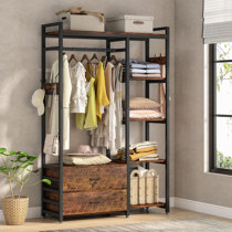 Clothes Garment Racks With Drawers Wayfair